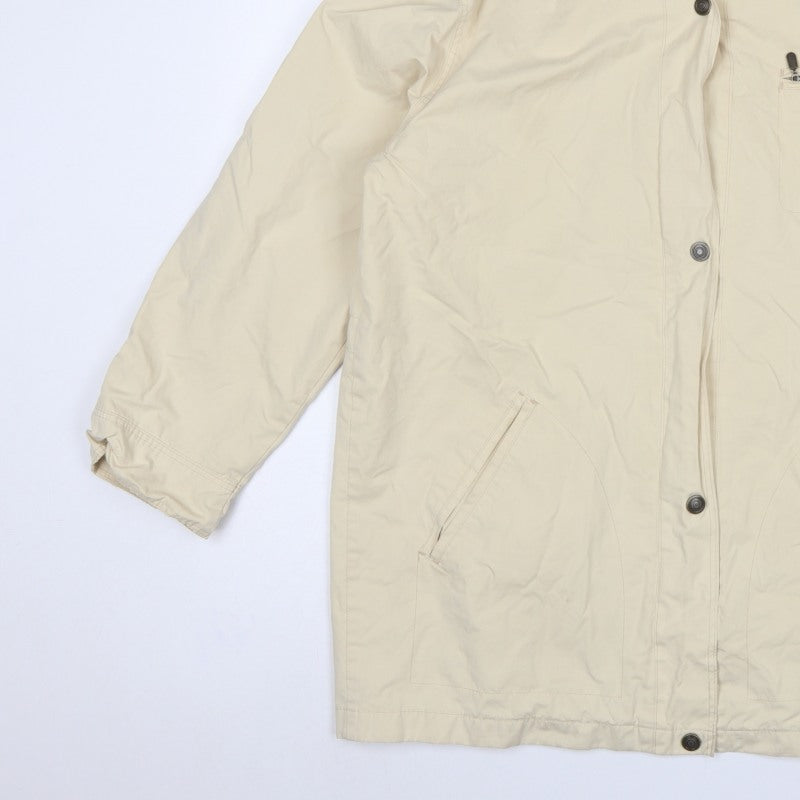 Marks & Spencer St Michael Women's Beige UK 16 Hooded Parka Coat