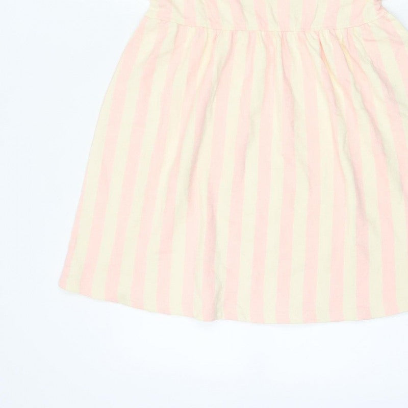 M&S Girls Pink Squishmallows Striped Skater Dress 9-10 Years NWT