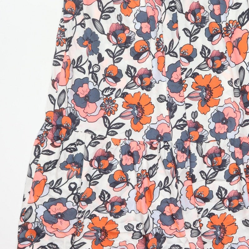 Marks and Spencer Women Multicoloured Floral Size 18 Midi Fit & Flare Dress