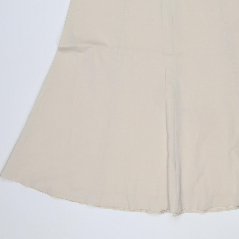 Luca Women’s Beige UK 14 Long A-Line Virgin Wool Blend Skirt