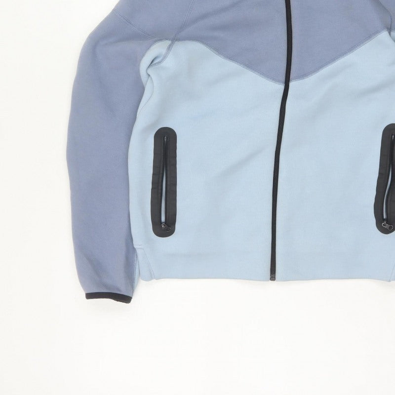 Nike Boys Blue XL 158-170cm Full Zip Tech Fleece Hoodie Zip Pockets