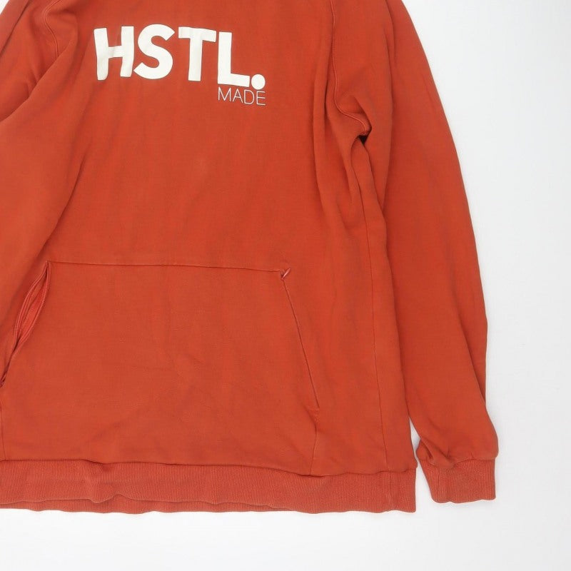 HSTL. MADE Men’s Orange L Graphic Print Pullover Hoodie