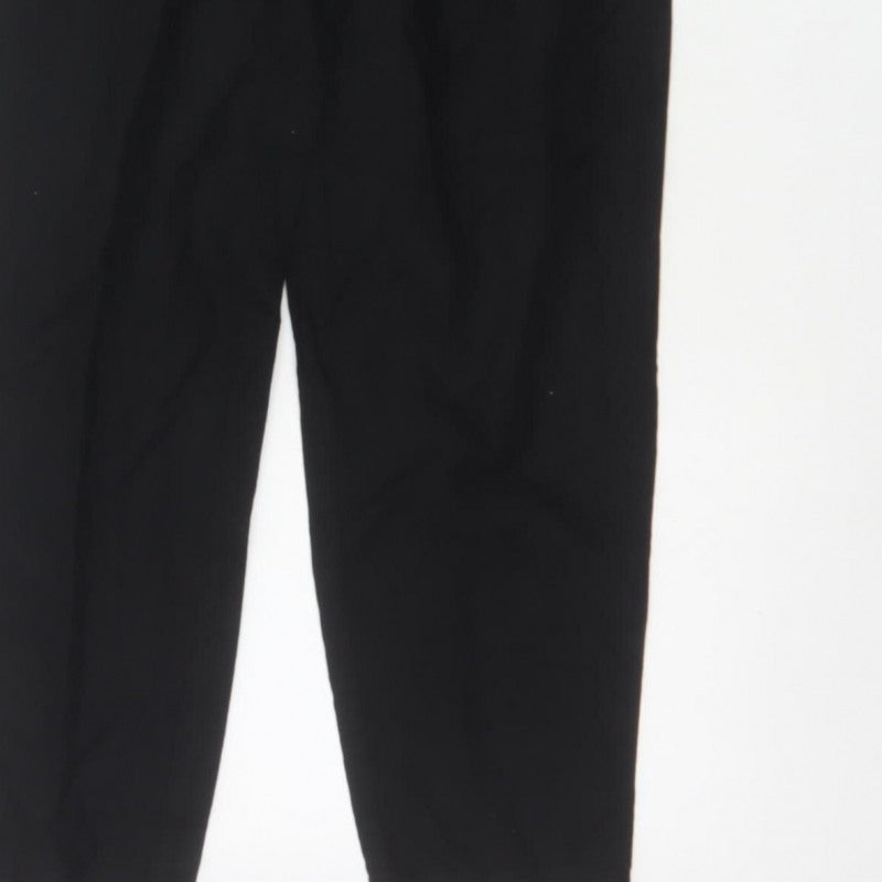 Chicorée H&M Women’s Black UK 6 Paperbag High Waist Tapered Trousers