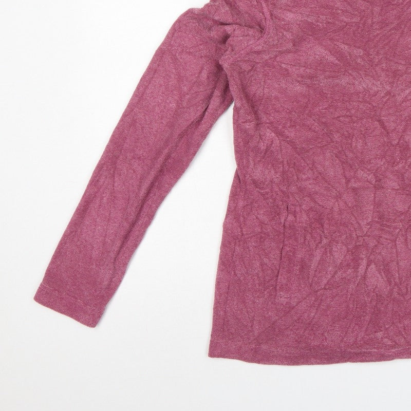 Mountain Warehouse Women’s Pink Cowl Neck Hoodie UK 8 Pullover
