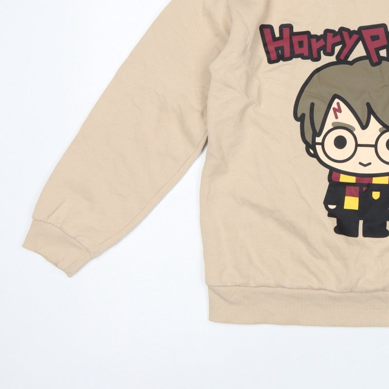 Harry Potter Girls Beige 12-13 Years Pullover Graphic Sweatshirt