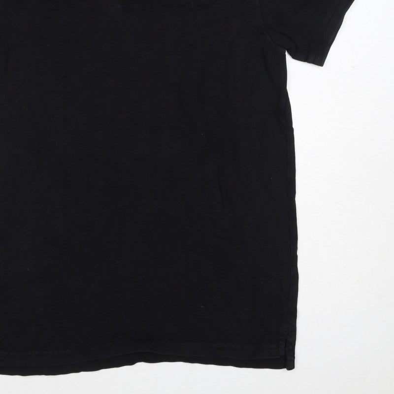 Calvin Klein Men’s Black M Short Sleeve Cotton Stretch Polo Shirt