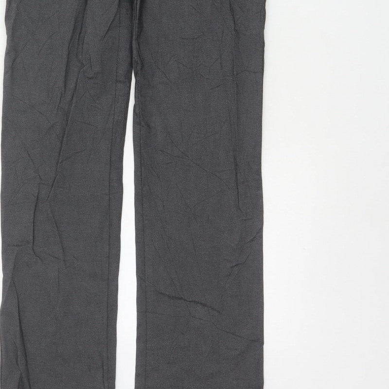 Urban Stitch Womens Grey UK 12 Straight Work Trousers