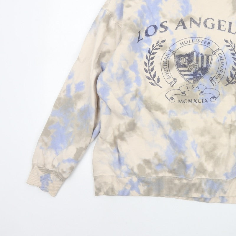 Hollister Women’s Multicoloured S Los Angeles Tie Dye Logo Sweatshirt