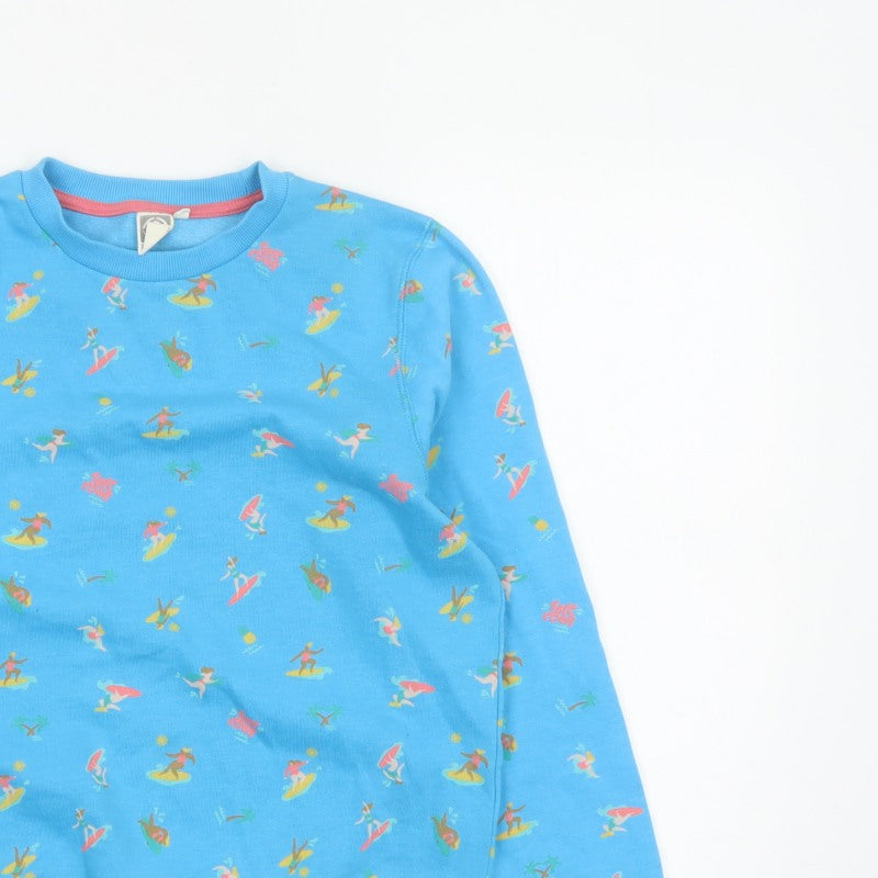 Saltrock Girls Blue Surf Print Sweatshirt Age 11-12 Years Pullover