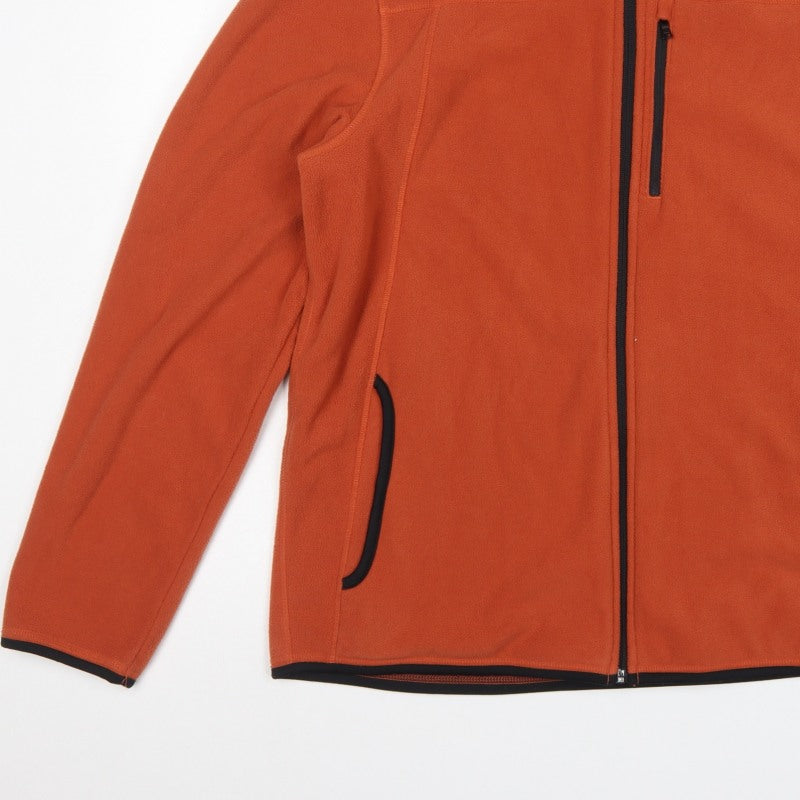 Marks and Spencer Men's Orange L Fleece Full Zip Basic Jacket