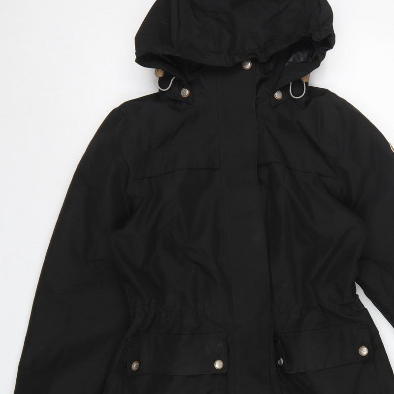 Trespass Women Black XS Waterproof Hooded Long Parka Coat