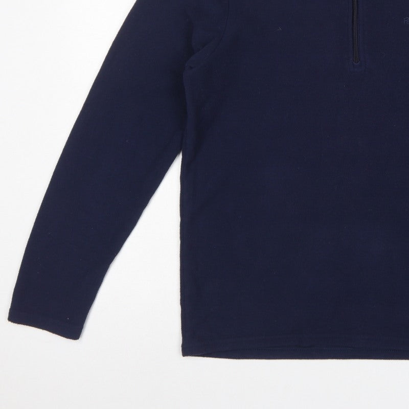 Peter Storm Men’s Navy Blue S 1/4 Zip Fleece Pullover Sweatshirt Outdoor