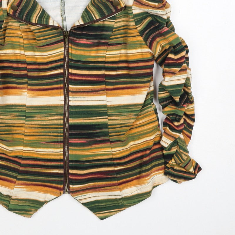 John Paul Richard Women’s Multicoloured M Striped Full Zip Sweatshirt