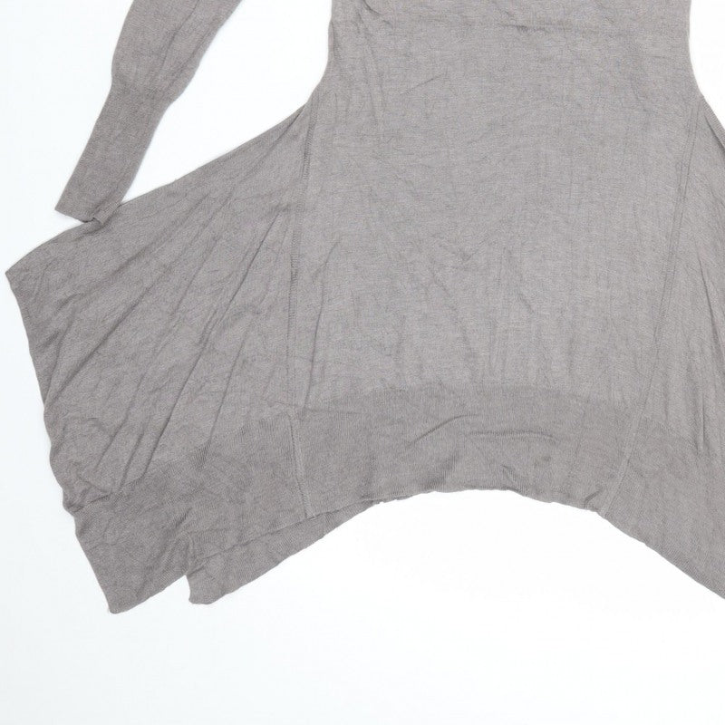 Marks & Spencer Women Grey UK 8 Asymmetric Silk Cashmere Jumper Dress