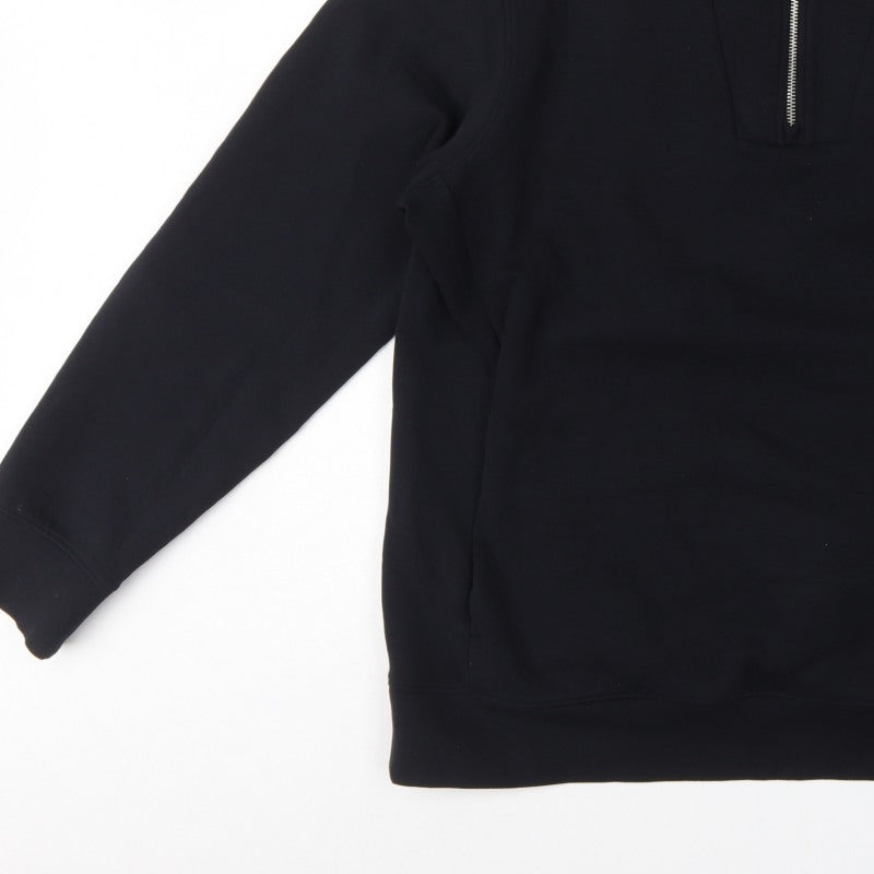 Autograph Men’s Black XL Quarter Zip High Neck Sweatshirt