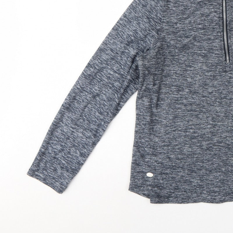 Regatta Women Grey UK 12 1/2 Zip High Neck Henley Sweatshirt