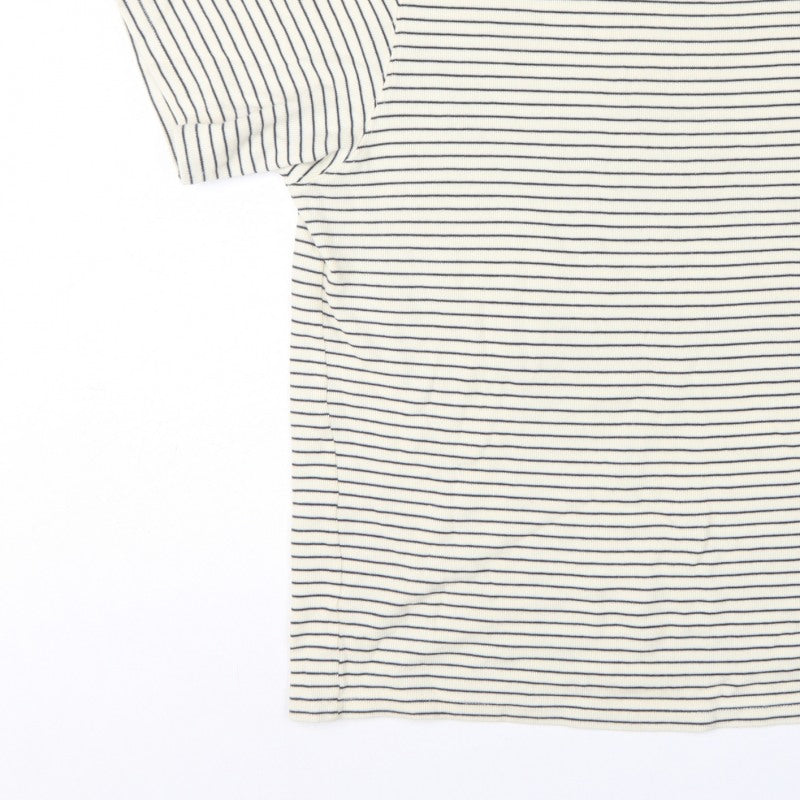 Jack & Jones Men’s White Navy Stripe XL Crew Neck Cotton T-Shirt
