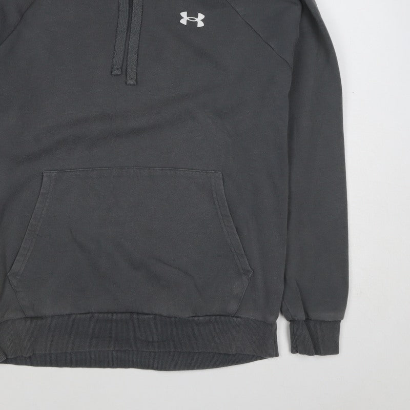 Under Armour Teens Black XS Pullover Hoodie ColdGear Logo Fleece