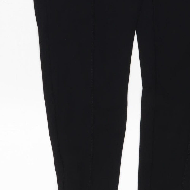 M&S Women's Black Size 16 Short Stretch Skinny Leggings Trousers