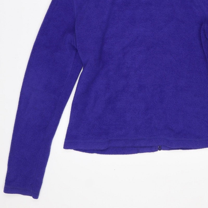 Topshop Women’s Purple UK 12 Hooded Fleece Full Zip Jacket