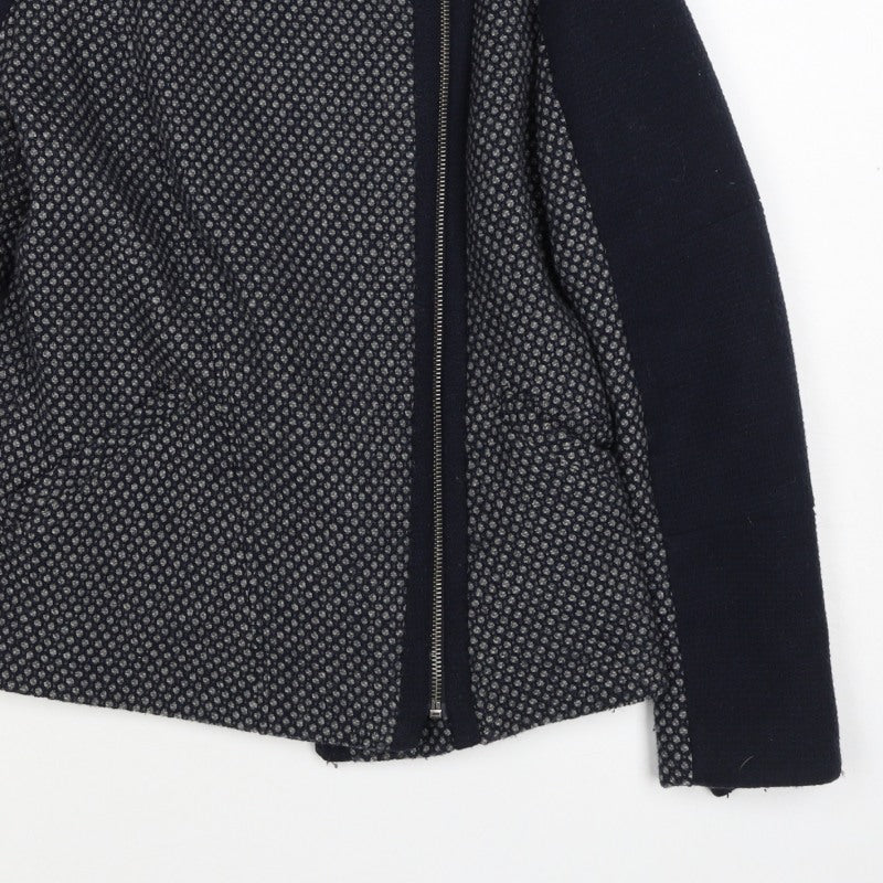 Next Women’s Black UK 8 Textured Asymmetric Zip Lined Jacket