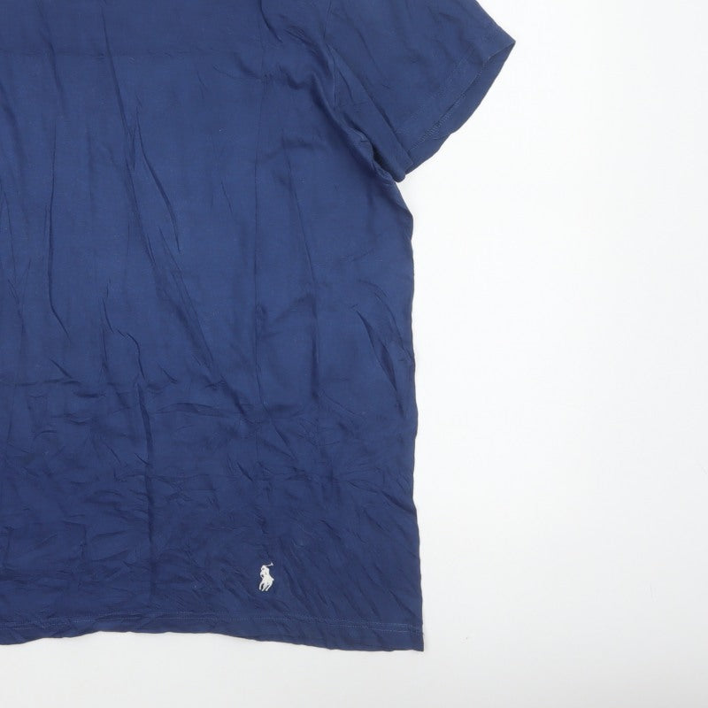 Ralph Lauren Men Blue XL Classic Fit Crew Neck Cotton T-Shirt