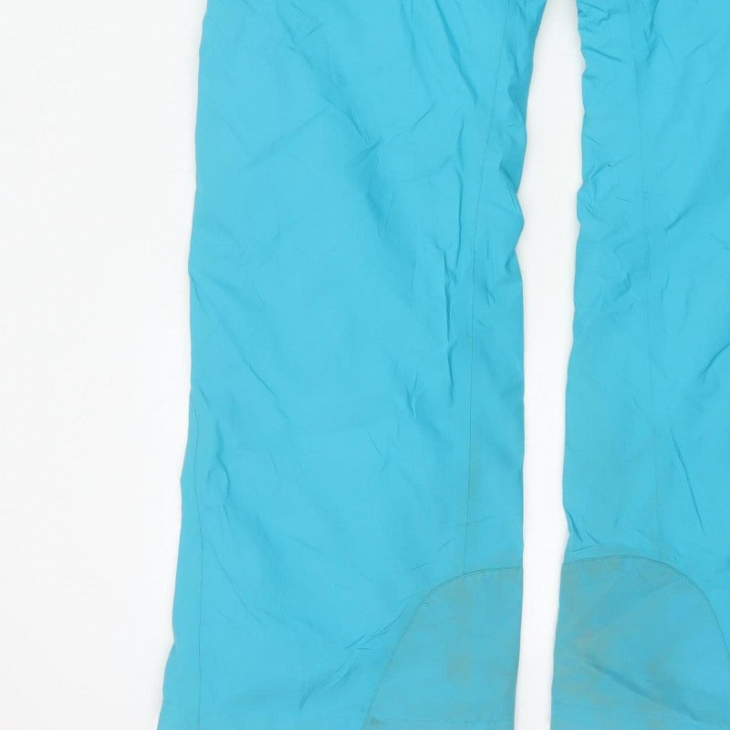 Decathlon Women Blue UK 16 Adjustable Waist Ski Snow Pants