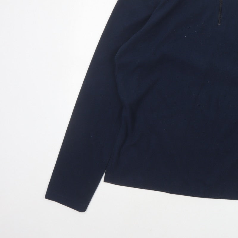 Regatta Men’s Navy Blue M 1/4 Zip Fleece Pullover Sweatshirt