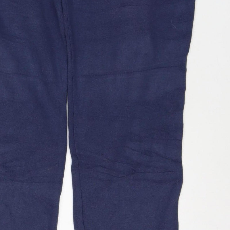 Nike Men's Navy M Fleece Sweatpants Elastic Waist Logo