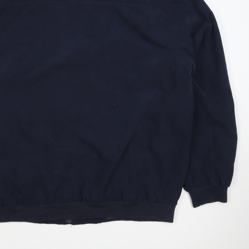 Easy Men's Blue XL Bomber Jacket Full Zip Lined Classic