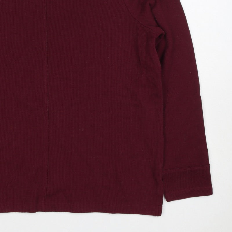 Marks and Spencer Women’s Burgundy Red Size 14 Crew Neck Pullover Sweatshirt