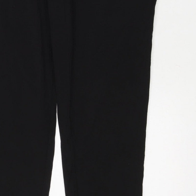 MAN Active Men’s Black L Track Pants Reflective Zip Pockets