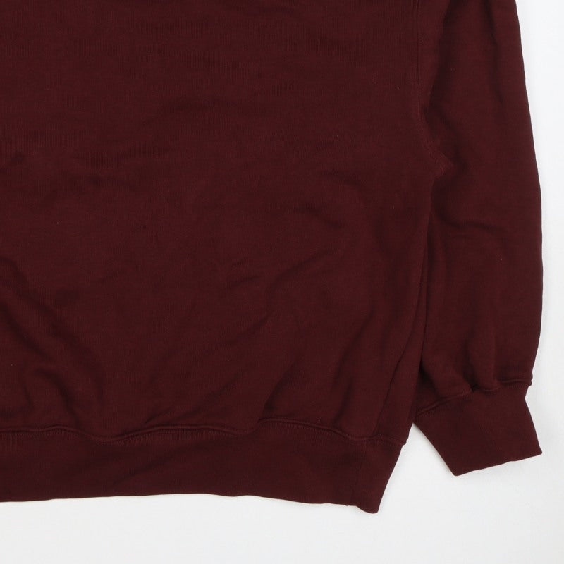 H&M Women’s Red M Crew Neck Pullover Sweatshirt Long Sleeve