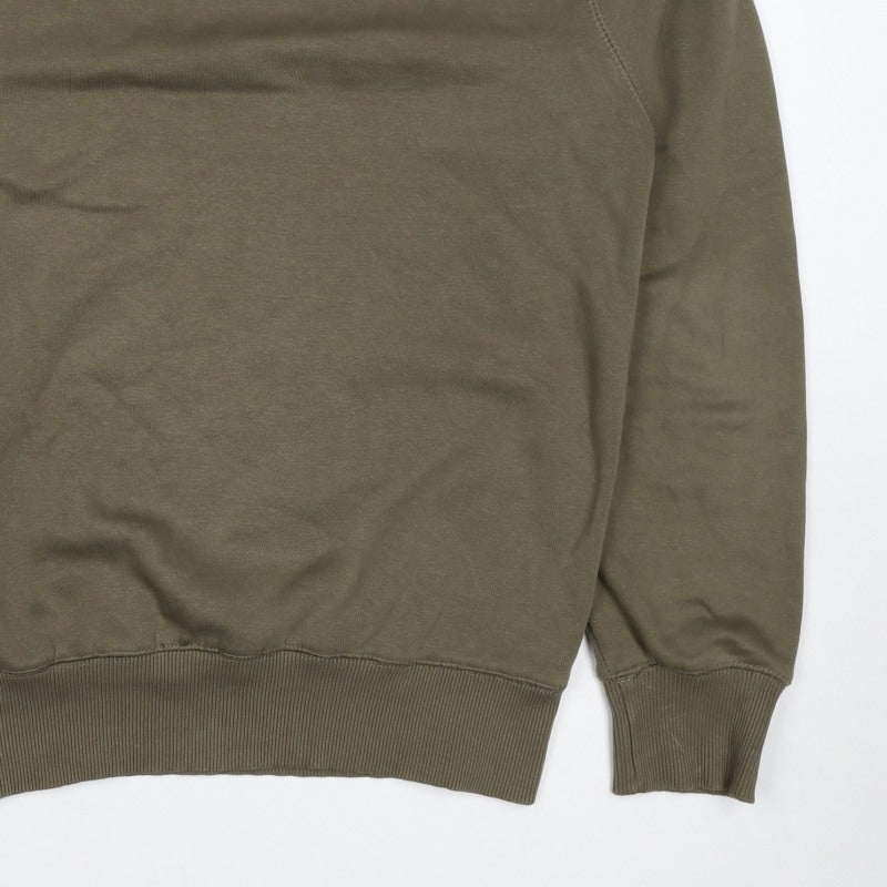 French Connection Men Green M Pullover Crew Neck Sweatshirt Logo