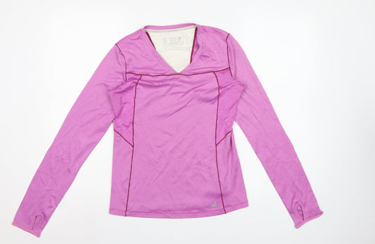 New Balance Women’s Pink S Athletic Mesh Long Sleeve Running Top