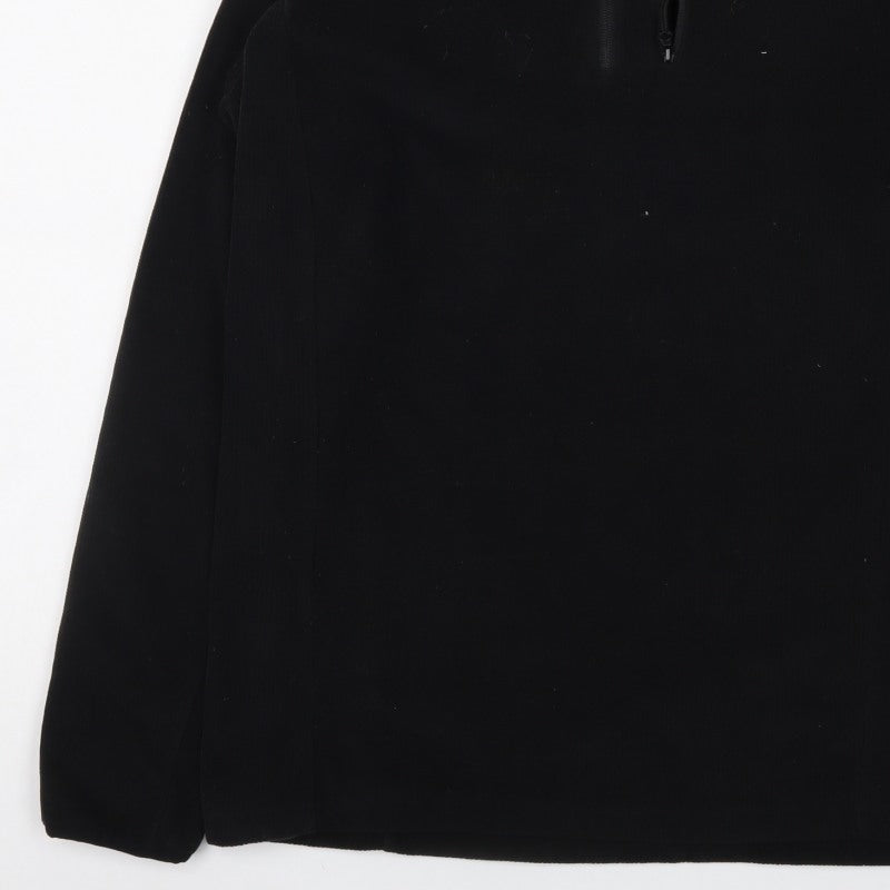 Peter Storm Men's Black M 1/4 Zip Pullover Fleece Sweatshirt