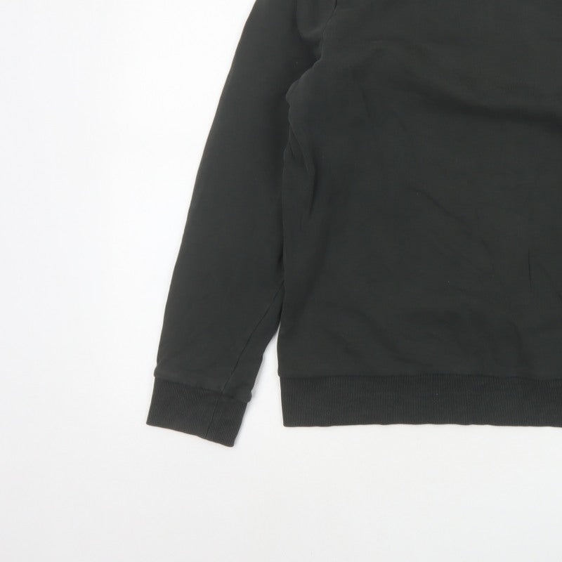 COS Women Black M Crew Neck Pullover Sweatshirt Long Sleeve