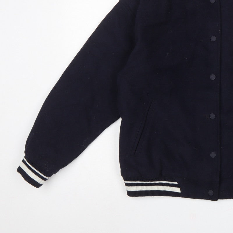 Zara Girls Blue 13-14 Years Varsity Jacket College A Patch