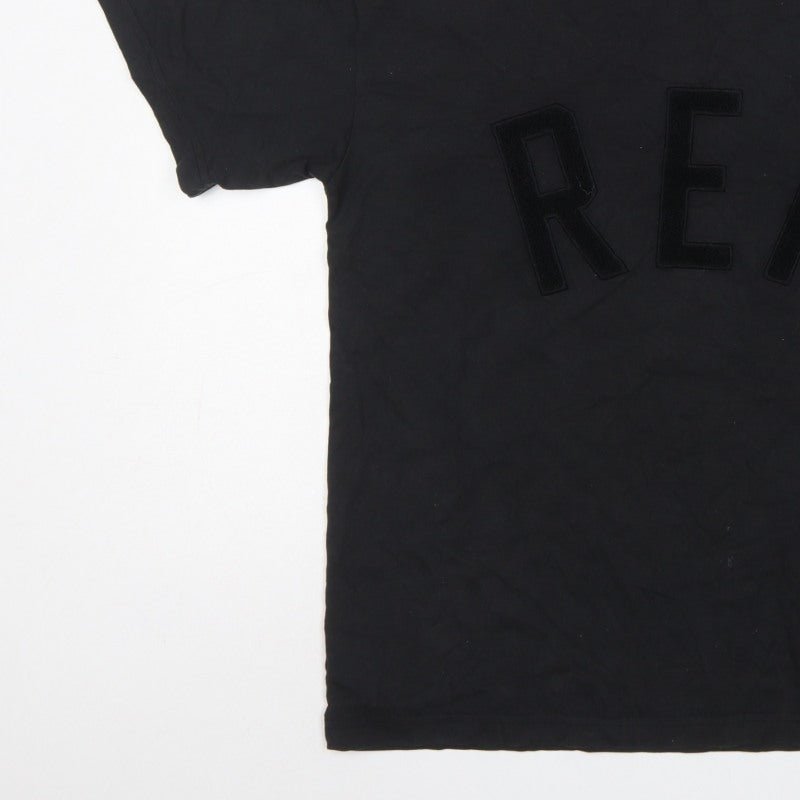 Represent Men's Black XS REP Logo Graphic Cotton Crew Neck T-Shirt