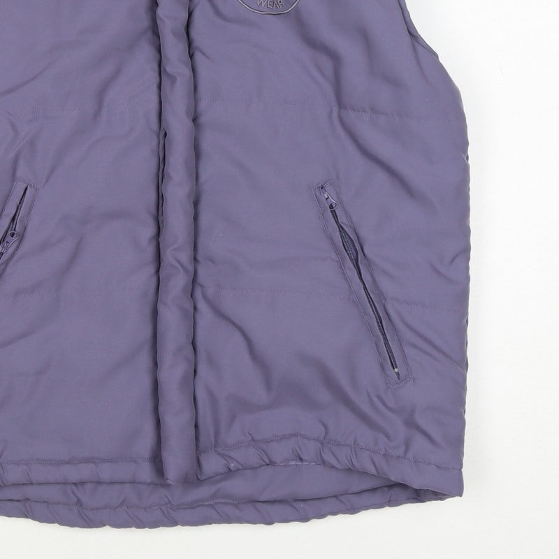 Tagg Equestrian Women's Purple M Padded Puffer Bodywarmer Gilet