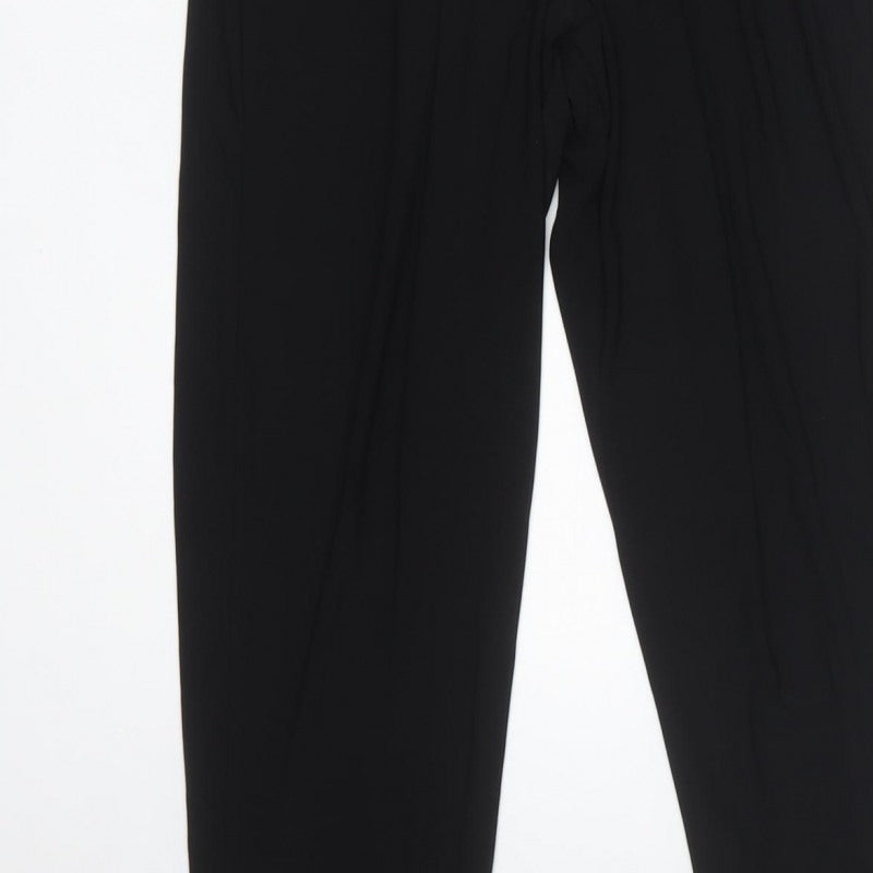 Principles Petite Women Black Silver UK 8 Metallic Wide Leg Jumpsuit