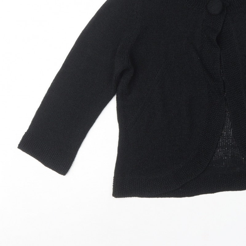 Per Una Women’s Black Size 14 Knit Button Front Cardigan
