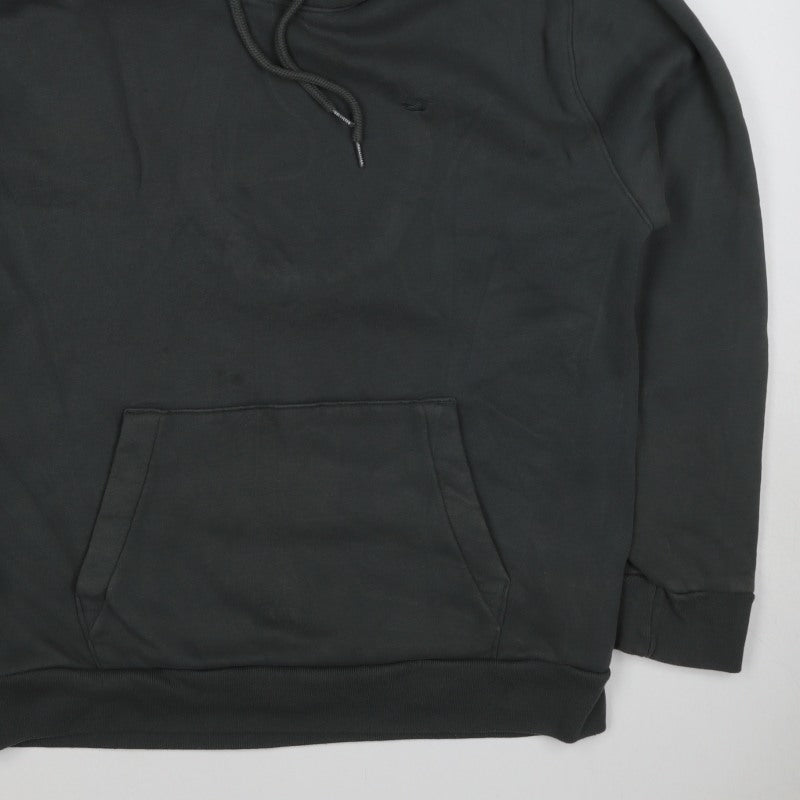 Hollister Men's Black M Pullover Hoodie Logo Fleece Kangaroo Pocket