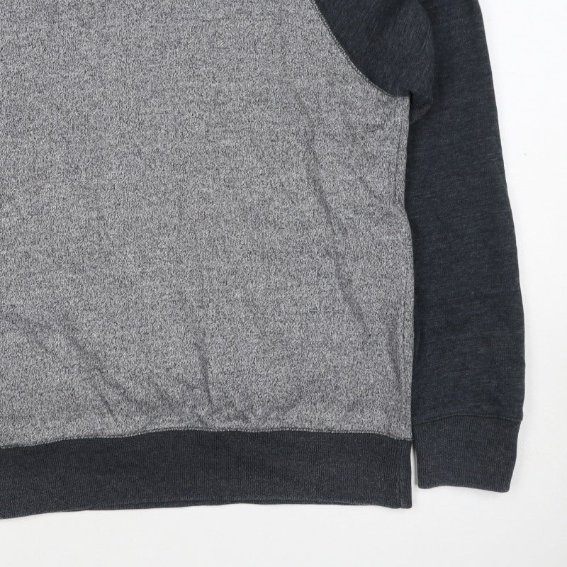 Next Men’s Grey M Pullover Crew Neck Raglan Sweatshirt