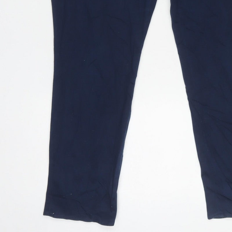 Lauren Ralph Lauren Women’s Blue UK 12 Tapered Chino Trousers