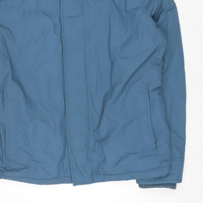 FatFace Men’s Blue XL Hooded Insulated Parka Jacket