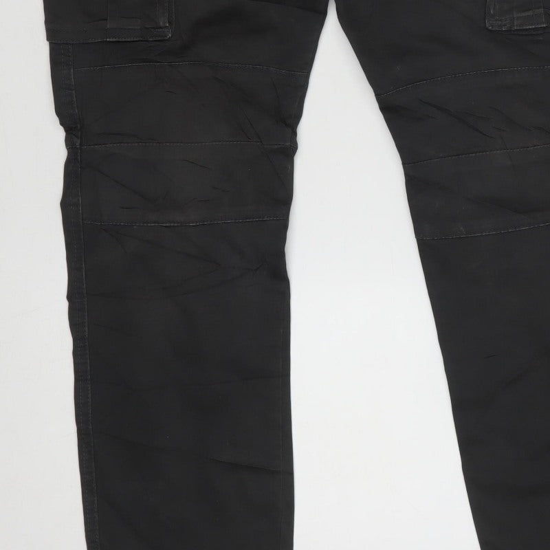 883 Police Men’s Grey W30 Slim Straight Cargo Jeans Denney