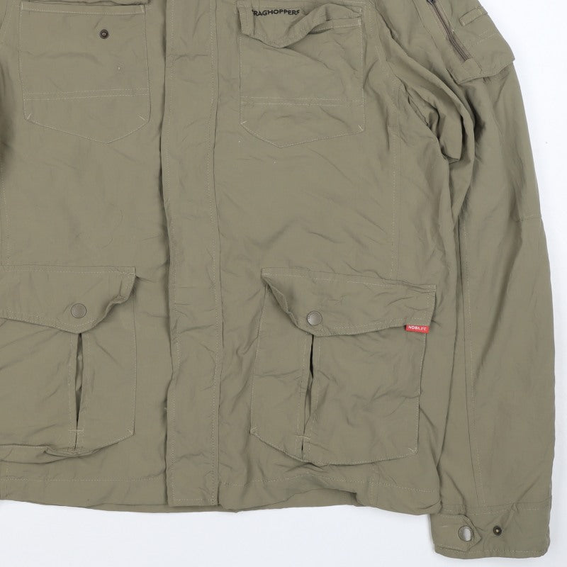 Craghoppers Mens Green S NosiLife Military Hiking Jacket