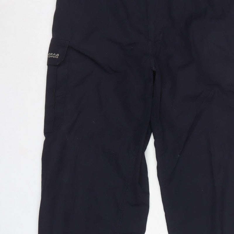 Craghoppers Men Blue L 34in Cargo Trousers Straight Leg