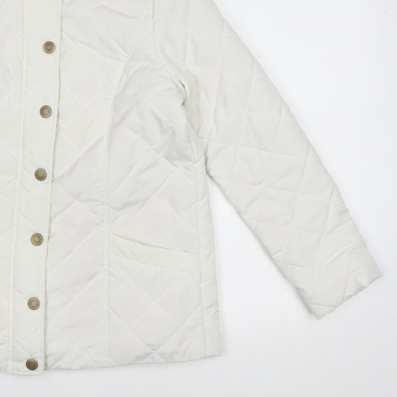 Dash Women’s Ivory UK 12 Quilted Padded Mid-Length Jacket